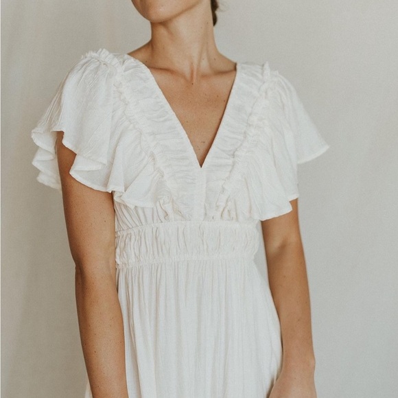 Shop Henly Ivory/cream Maxi Dress - Picture 2 of 7